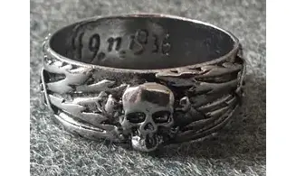 Ring Totenkopf silver 9 mm V2