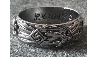 Ring Totenkopf silver 9 mm V2