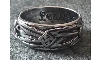 Ring Totenkopf silver 9.5 mm V2