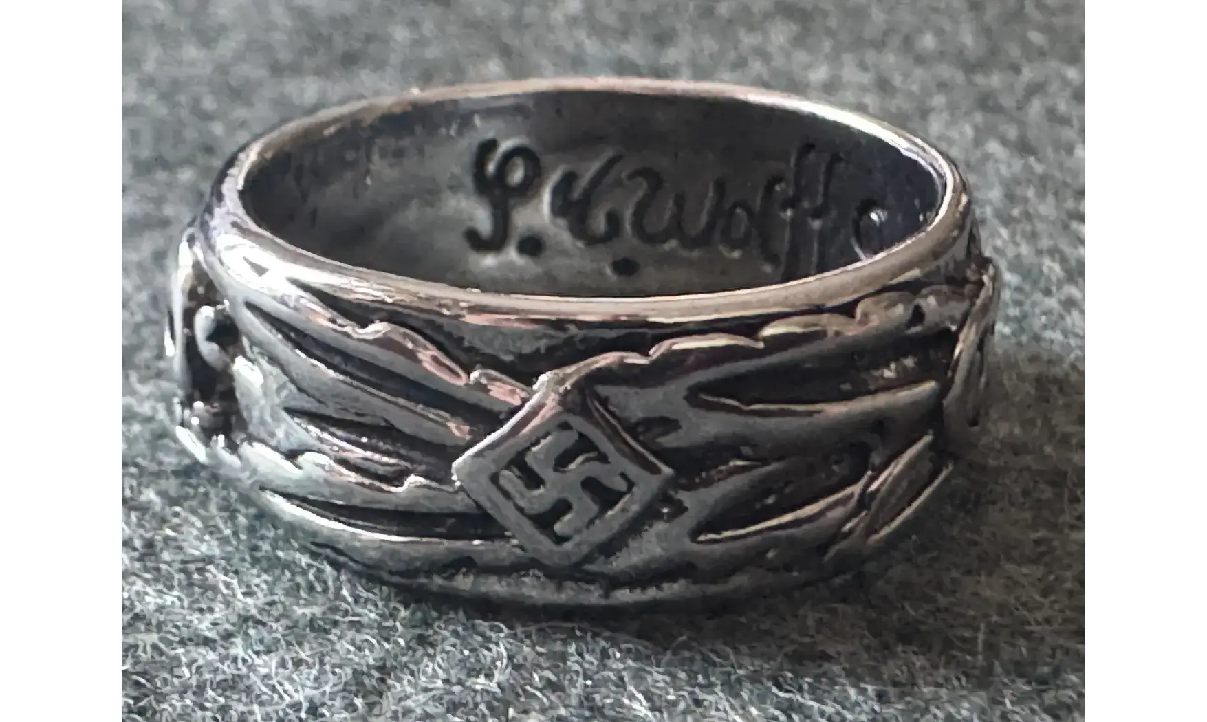 Ring Totenkopf silver 9.5 mm V2