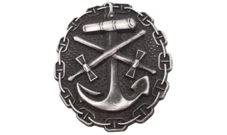 Reichmarine silver wounded Badge