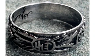 Anillo Totenkopf plata 6.5 mm