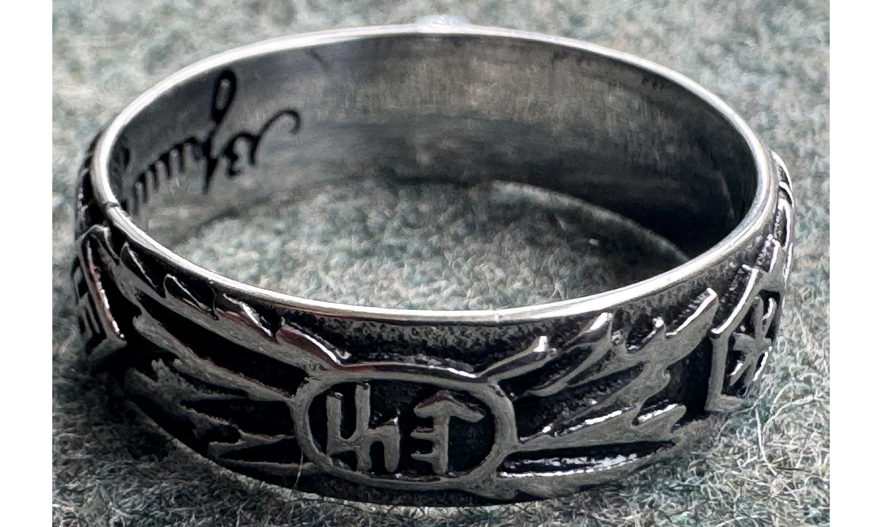 Anillo Totenkopf plata 6.5 mm