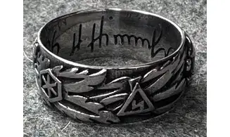 Anillo Totenkopf plata 9.5 mm