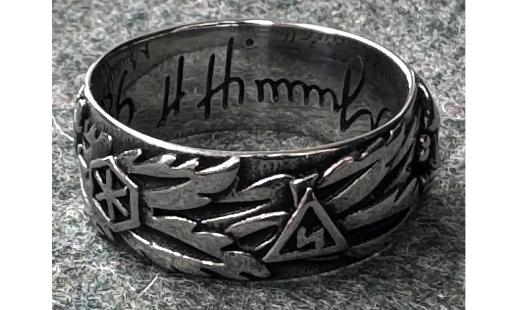 Anillo Totenkopf plata 9.5 mm