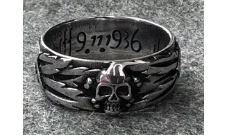 Anillo Totenkopf plata 9.5 mm