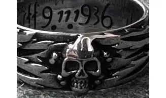 Anillo Totenkopf plata 9.5 mm