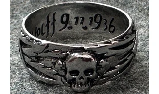 Ring Totenkopf silver 9.5 mm