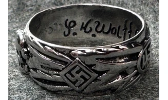 Ring Totenkopf silver 9.5 mm