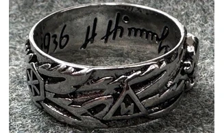 Bague Totenkopf argent 9.5 mm