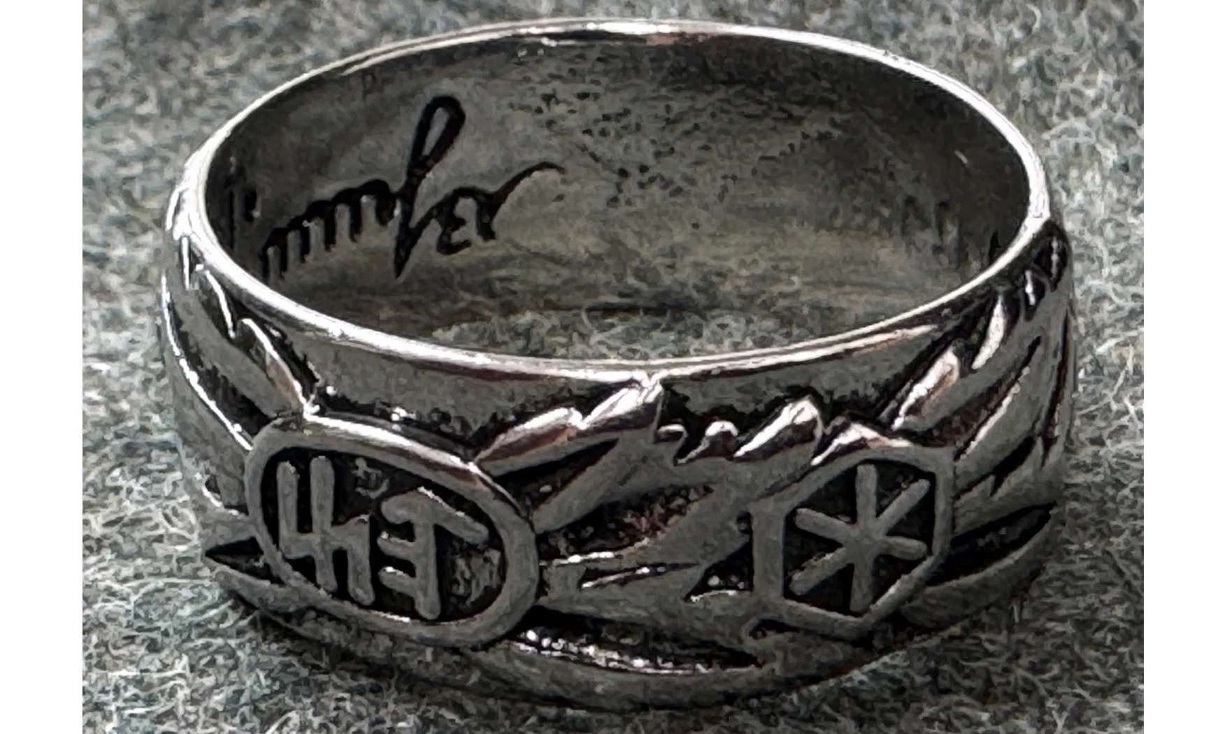 Bague Totenkopf argent 9.5 mm