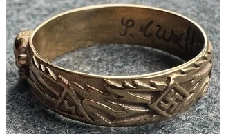 Ring Totenkopf gold 6.5 mm