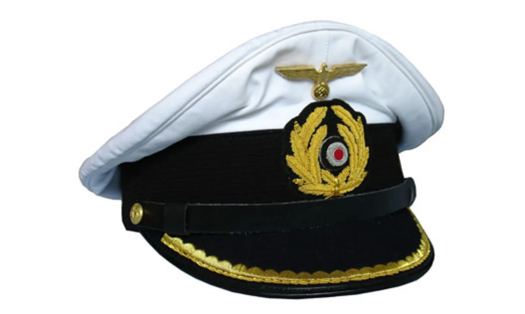 KM Lieutenant White Visor Cap