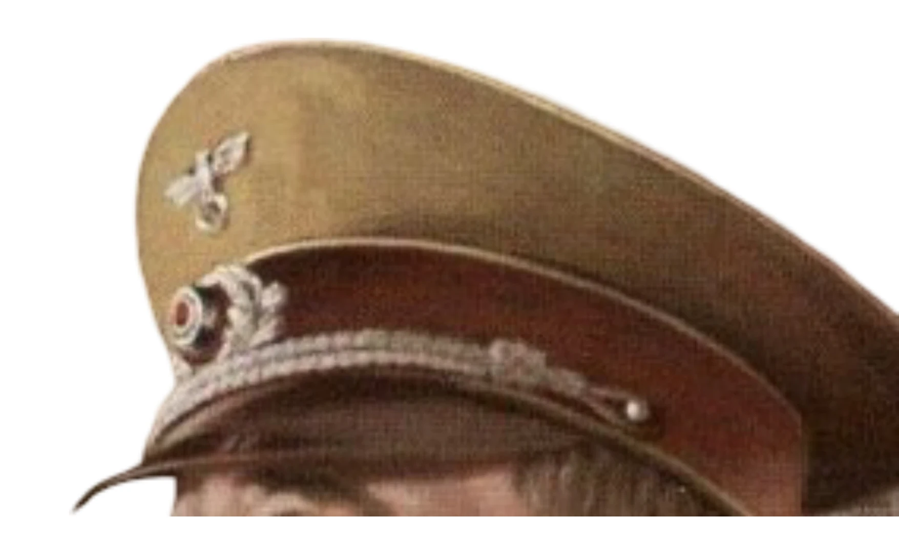 Hitler Visor Cap Brown Tricot