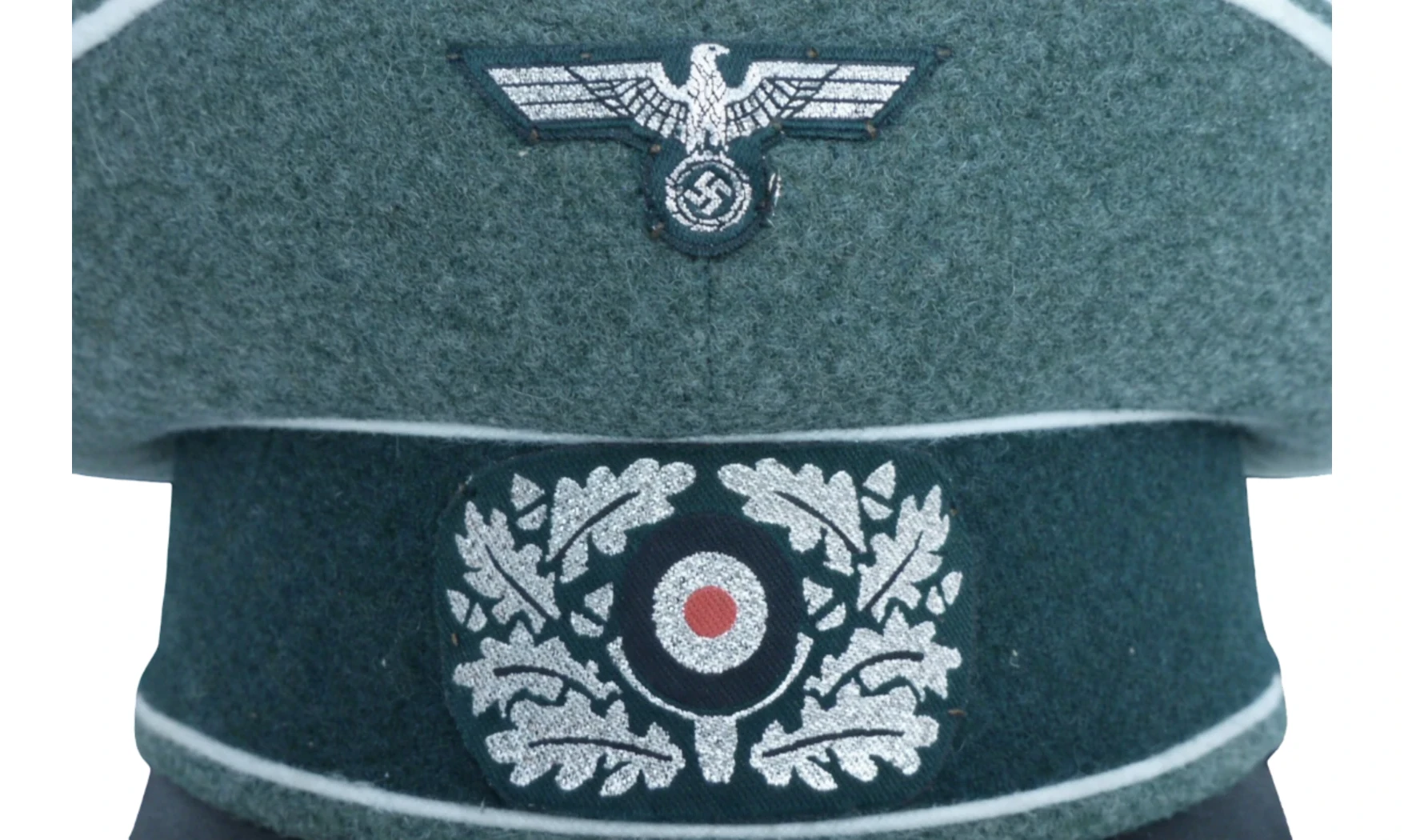 WH Officer Crusher Cap, Wool feldgrau