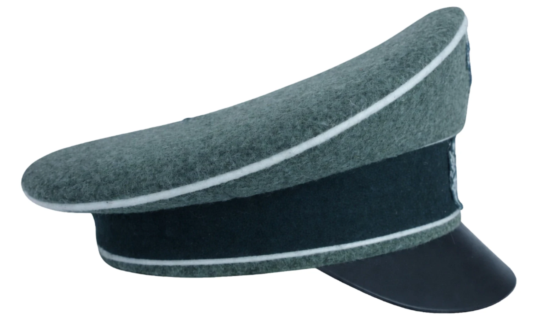 WH Officer Crusher Cap, Wool feldgrau