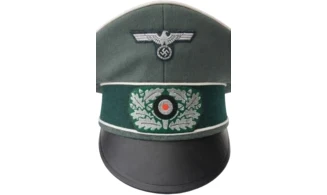 WH Officer Crusher Cap, Trikot feldgrau