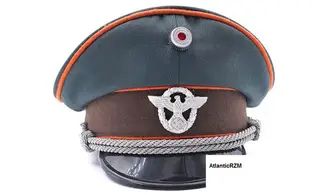 Gendarmerie Officer Visor Cap Tricotine