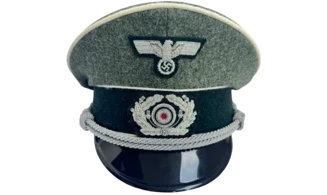 WH Infantry Officer Visor Cap Wool