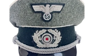 WH Infantry Officer Visor Cap Wool