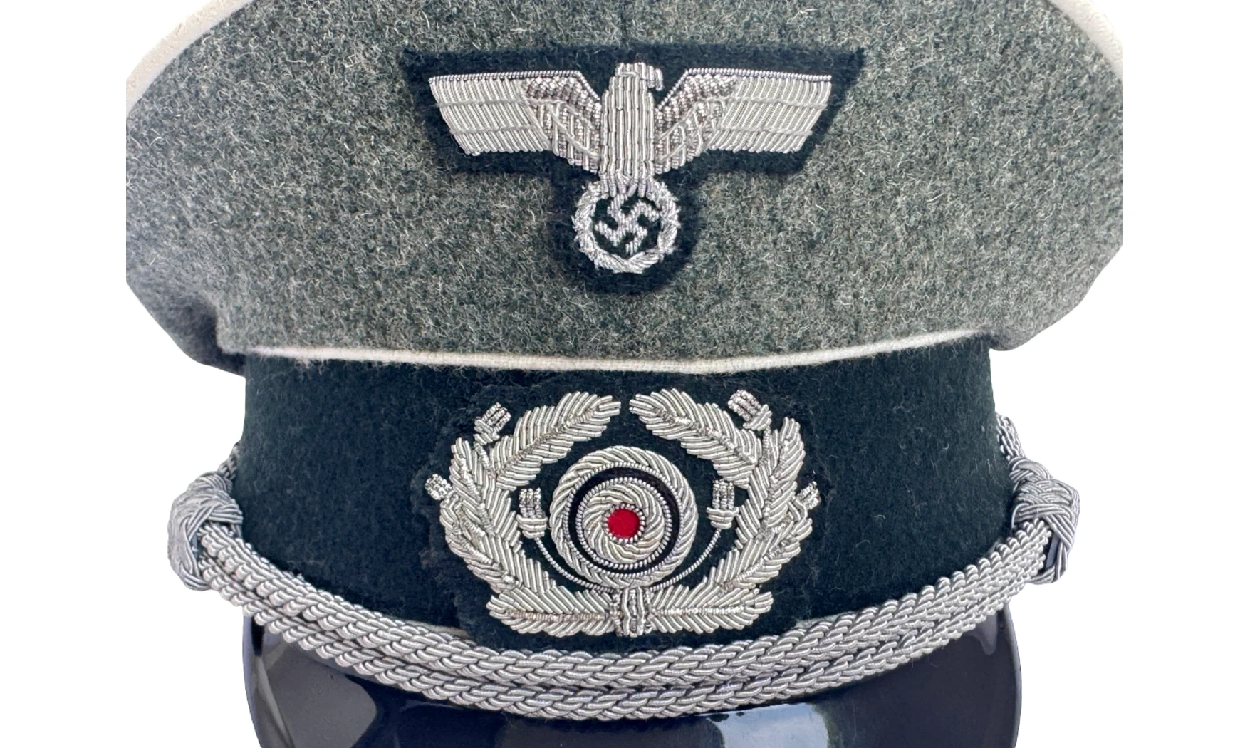 WH Infantry Officer Visor Cap Wool