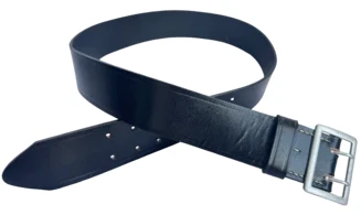 WH/LW Officer Belt - Black Leather