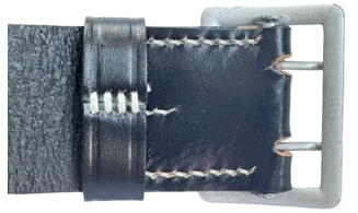 WH/LW Officer Belt - Black Leather