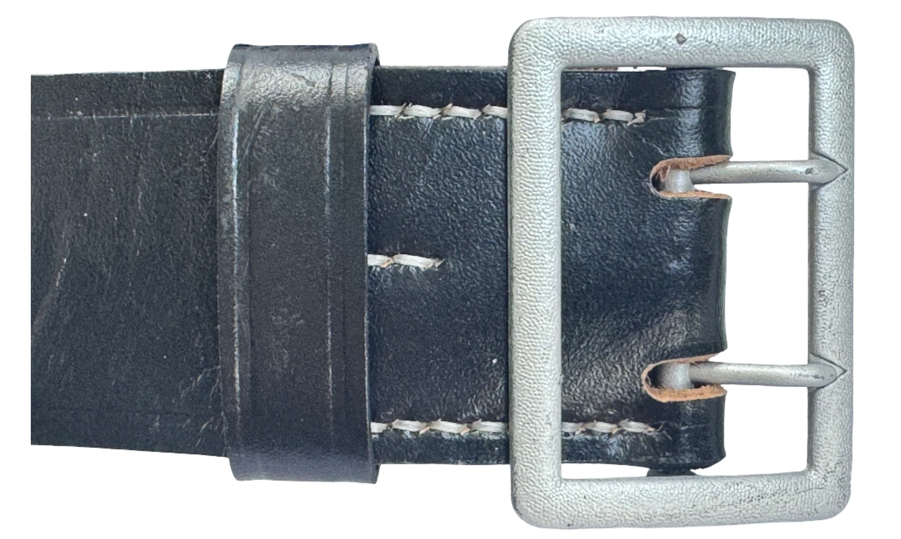 WH/LW Officer Belt - Black Leather