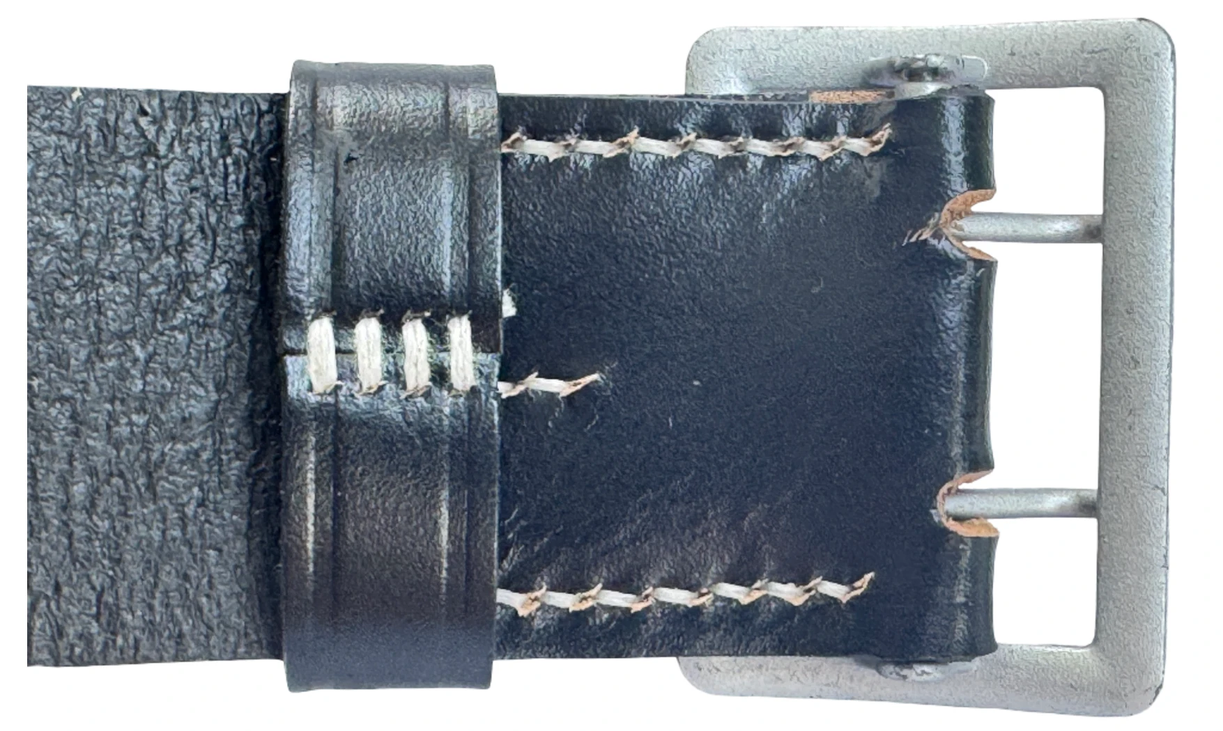 WH/LW Officer Belt - Black Leather