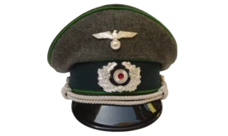 WH Officer Visor Cap Wool feldgrau