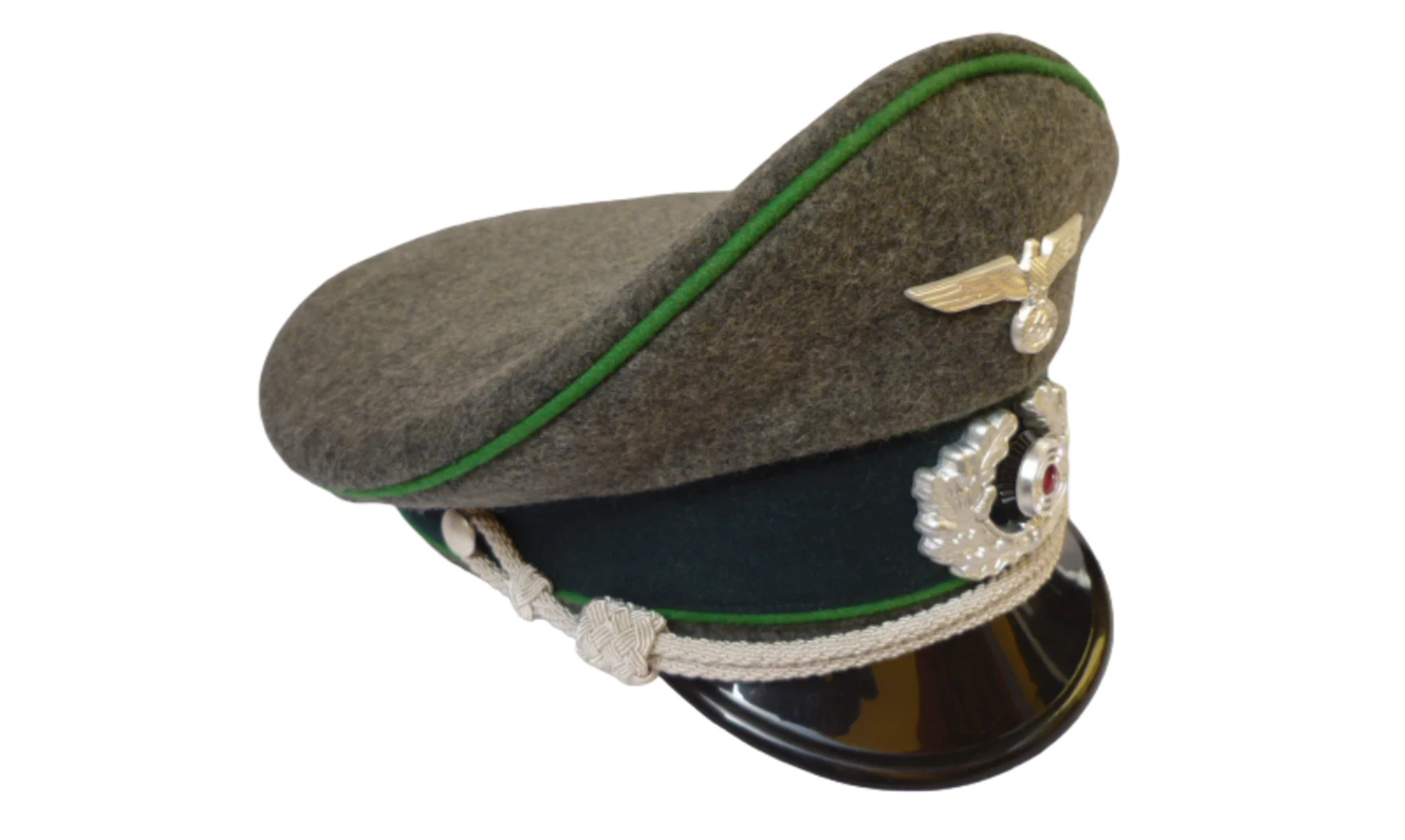 WH Officer Visor Cap Wool feldgrau
