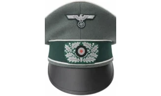 WH Officer Crusher Cap, Doeskin feldgrau
