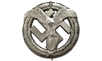 NSKK old silver motorsport badge