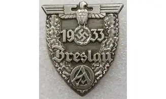 Insignia SA Breslau 1933 plata vieja