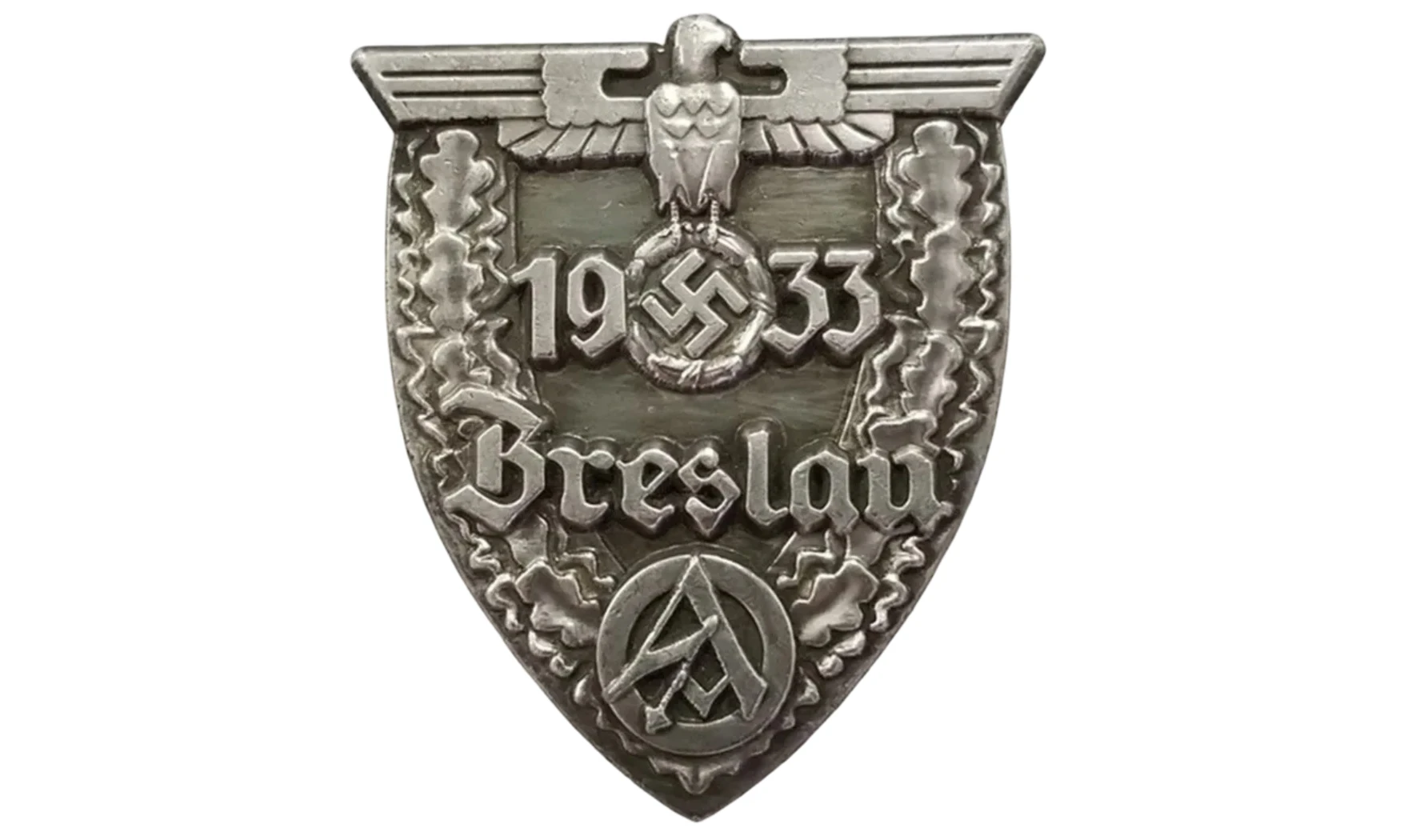 Insignia SA Breslau 1933 plata vieja