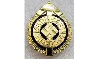 Insignia deportiva de líder HJ en oro