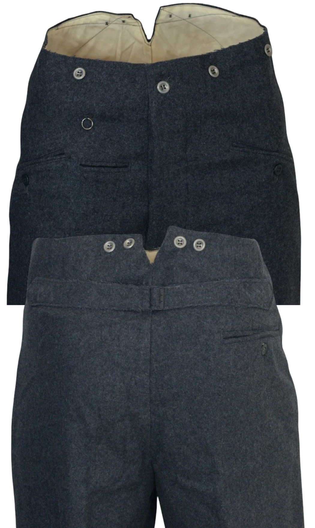 Pantalon M40 WW laine gris-bleu