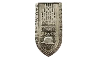 Insignia Gau Münsterland plata vieja