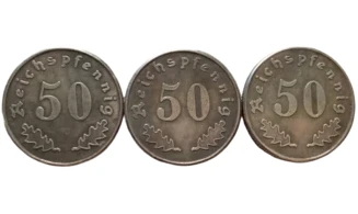 SS 50 ReichsPfennig 1939 coin