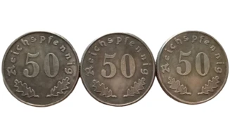 SS 50 ReichsPfennig 1940 coin