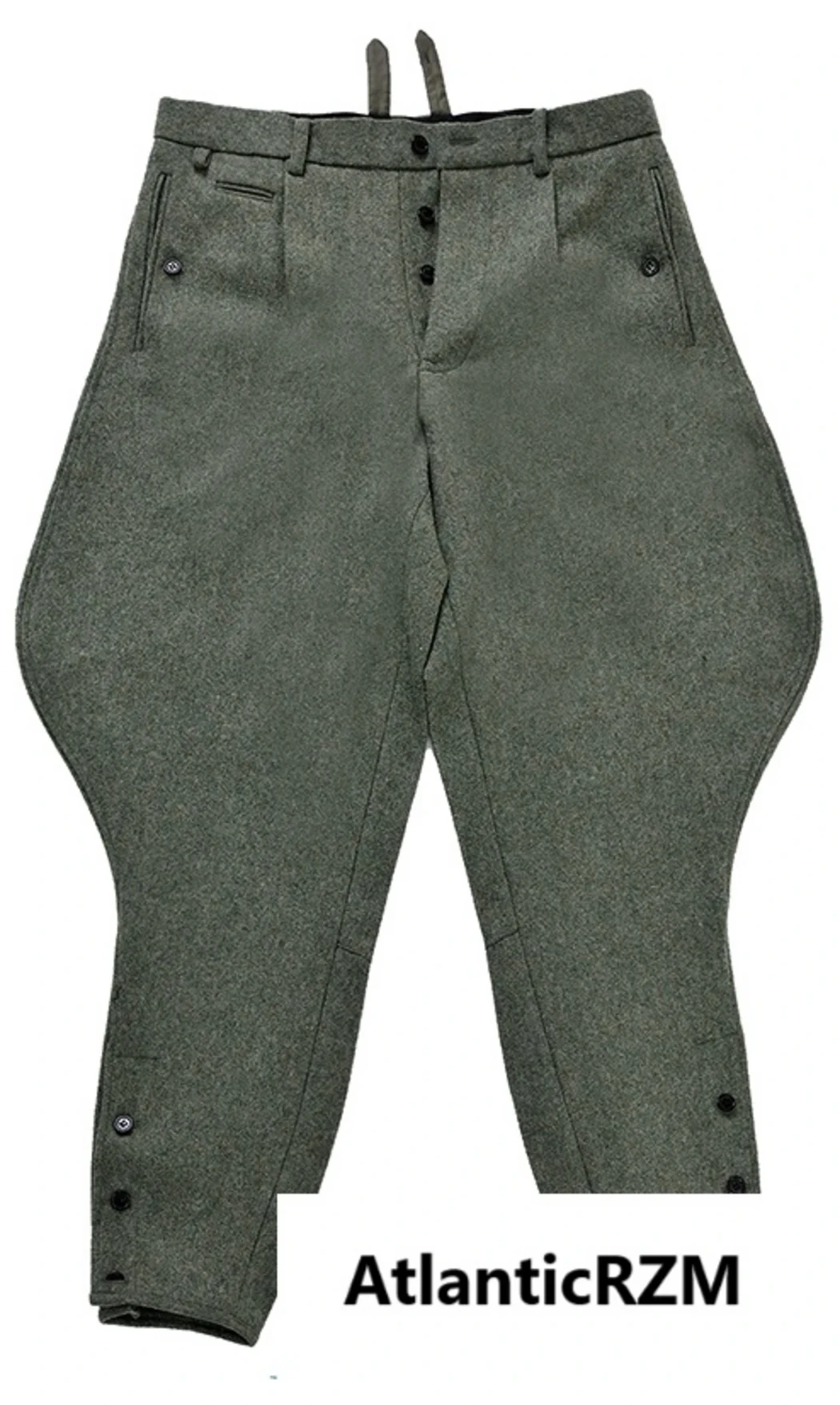 WH Officer Feldgrau Wool Breeches