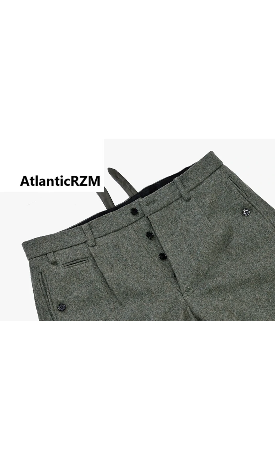 WH Officer Feldgrau Wool Breeches