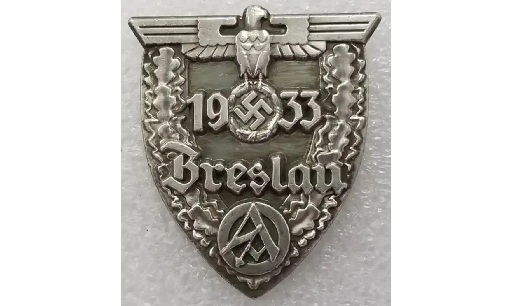 SA Breslau 1933 old silver badge