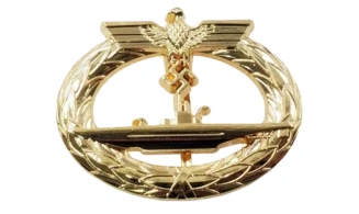 KM Uboat badge, Gold
