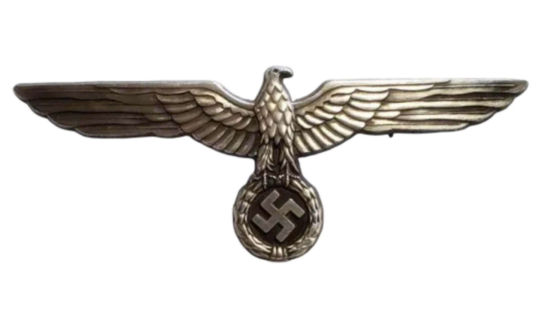 Águila WH metal plateado envejecido