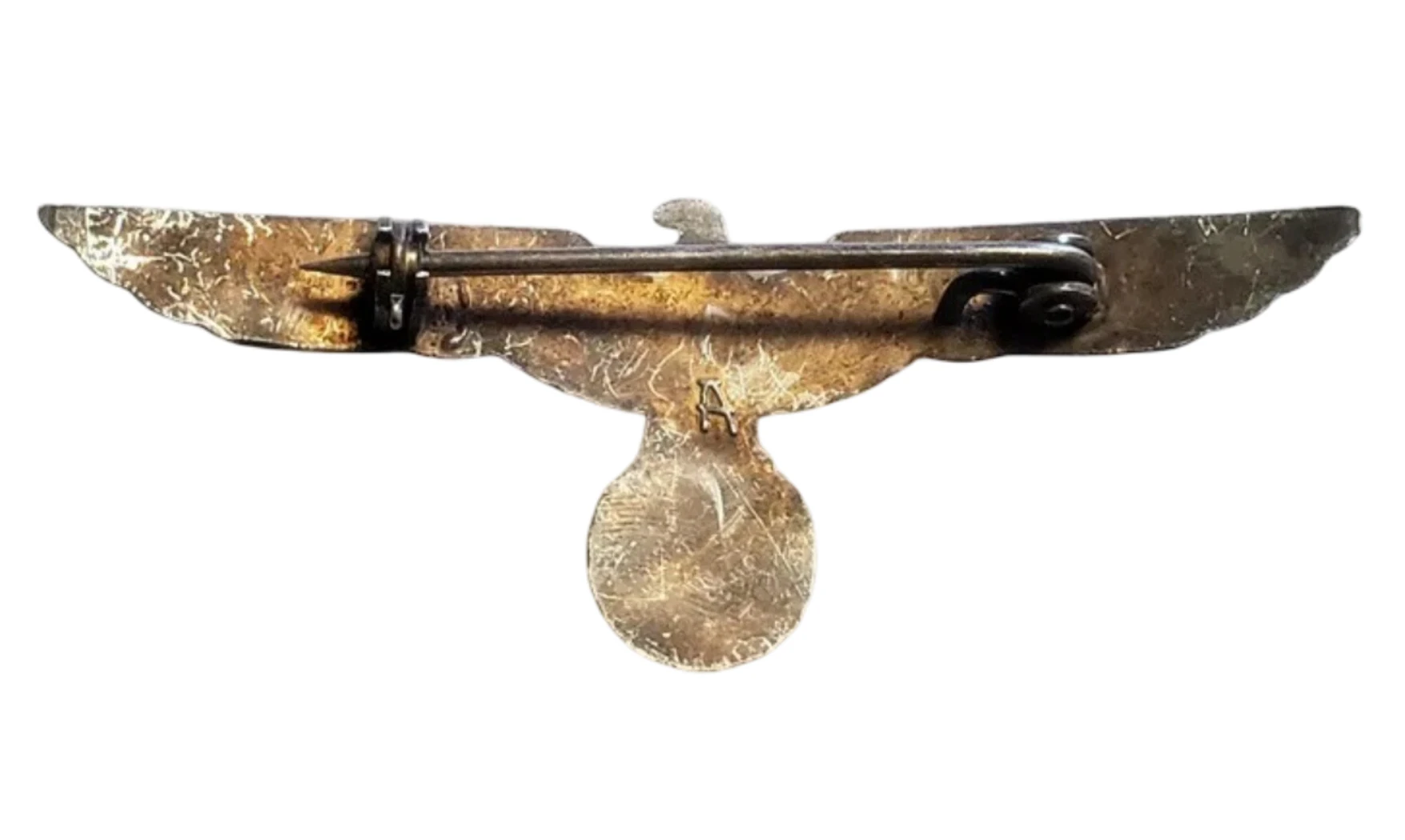 Águila WH metal plateado envejecido