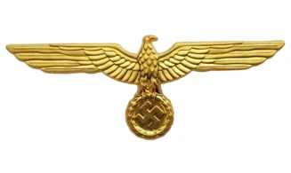 WH/KM gold metal eagle