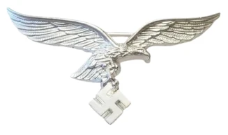 LW silver metal eagle