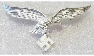 LW silver metal eagle