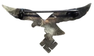 LW old silver metal eagle